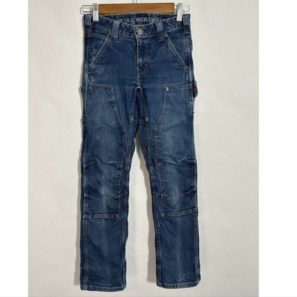 Dovetail Workwear Denim Maven Jeans 00x28 Denim Jean Blue Double Knee Cargo